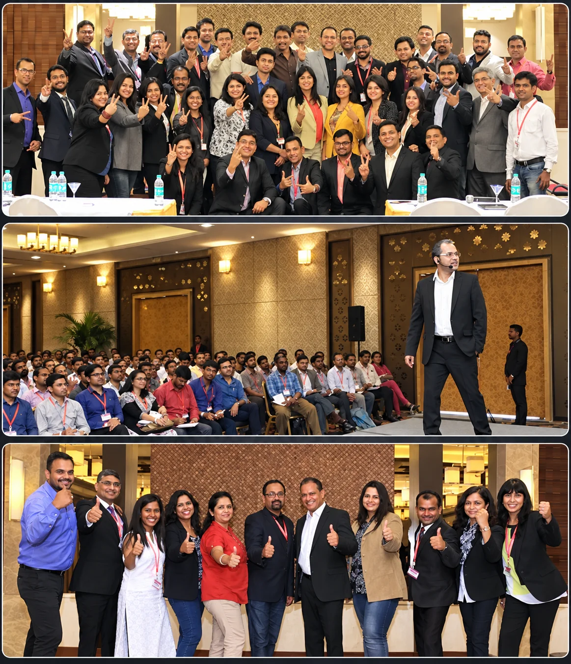 Rajesh Ramola with the coaching community at live events and workshops
